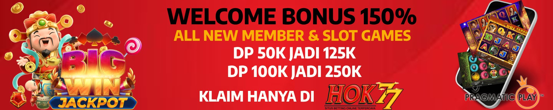 WELCOME BONUS 150%